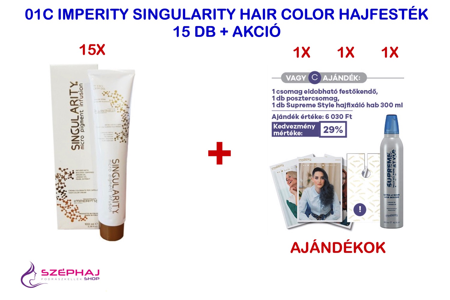 01C IMPERITY Singularity Hair Color Cream 100 ml 15+ AKCIÓ