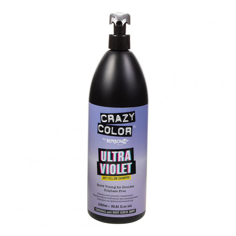CRAZY COLOR Anti Yellow Shampoo Ultra Violet 1000 ml